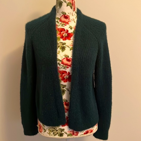 NWT Anthropologie Sleeping On Snow Teal Cardigan - Picture 3 of 11